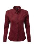 Premier Ladies Maxton Check Long Sleeve Shirt
