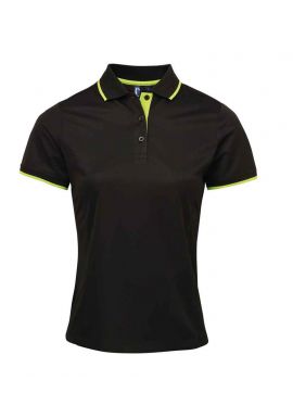 Premier Ladies Contrast Coolchecker® Piqué Polo Shirt