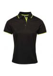 Premier Ladies Contrast Coolchecker® Piqué Polo Shirt