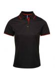 Premier Ladies Contrast Coolchecker® Piqué Polo Shirt