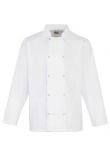 Premier Unisex Long Sleeve Stud Front Chef's Jacket