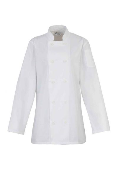 Premier Ladies Long Sleeve Chef's Jacket
