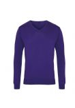 Premier Knitted Cotton Acrylic V Neck Sweater