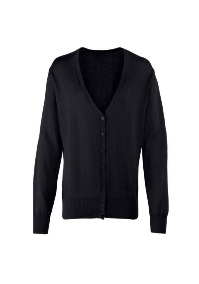 Premier Ladies Cotton Acrylic V Neck Cardigan