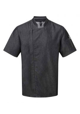 Premier Short Sleeve Zipped Chef's Jacket