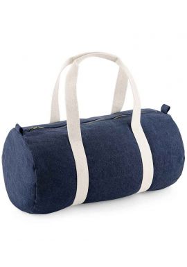 BagBase Denim Barrel Bag