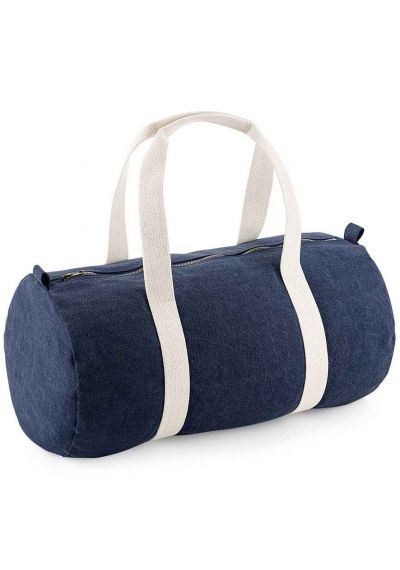 BagBase Denim Barrel Bag
