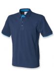 Front Row Contrast Cotton Piqué Polo Shirt