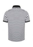 Front Row Striped Jersey Polo Shirt