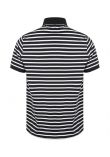 Front Row Striped Jersey Polo Shirt