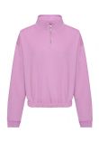 AWDis Ladies Cropped 1/4 Zip Sweatshirt