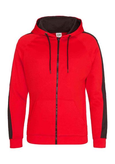 AWDis Contrast Sports Polyester Zoodie