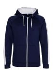 AWDis Contrast Sports Polyester Zoodie