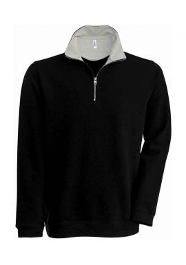 Kariban Trucker Zip Neck Sweatshirt