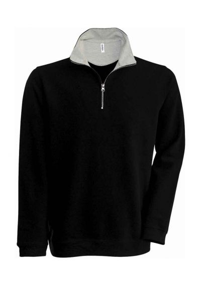Kariban Trucker Zip Neck Sweatshirt