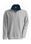 Kariban Trucker Zip Neck Sweatshirt