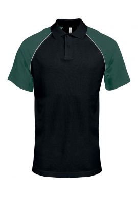 Kariban Baseball Cotton Piqué Polo Shirt