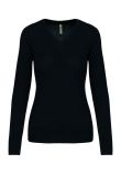 Kariban Ladies Cotton Acrylic V Neck Sweater