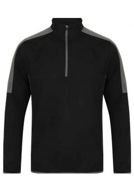 Finden + Hales Contrast Zip Neck Midlayer Top