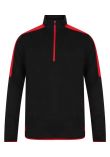 Finden + Hales Contrast Zip Neck Midlayer Top