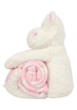 Mumbles Hippo with Printed Fleece Blanket