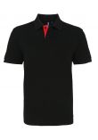 Asquith & Fox Mens classic fit contrast polo
