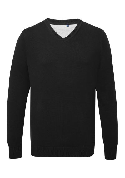 Asquith & Fox Mens cotton blend v-neck sweater