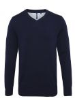 Asquith & Fox Mens cotton blend v-neck sweater