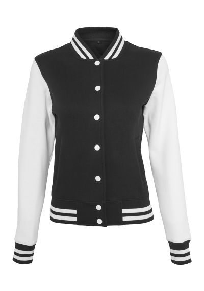 Build Your Brand Womens sweat college jacket
