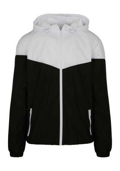 Build Your Brand Two-tone tech windrunner jacket