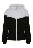Build Your Brand Two-tone tech windrunner jacket