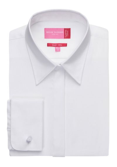 Brook Taverner Villeta Blouse Cotton Herringbone