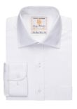Brook Taverner Altare Single Cuff Shirt Cotton Herringbone