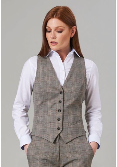 Brook Taverner Olivia Check Waistcoat