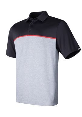 Under Armour Golf UA playoff 3.0 stripe polo LB  edge lit