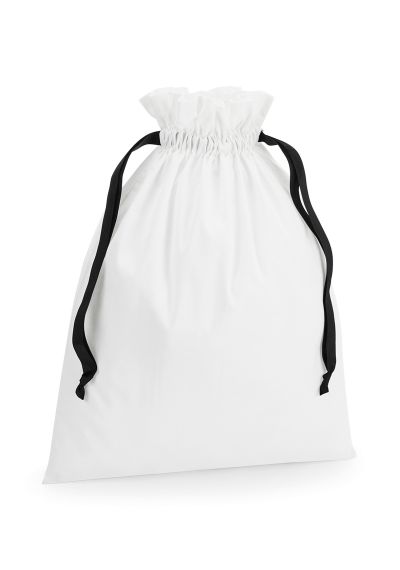 Westford Mill Cotton gift bag with ribbon drawstring