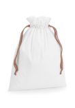 Westford Mill Cotton gift bag with ribbon drawstring