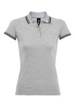 SOL'S Ladies Pasadena Tipped Cotton Piqu Polo Shirt