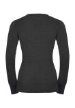 Russell Collection Ladies Cotton Acrylic V Neck Sweater