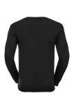 Russell Collection Cotton Acrylic V Neck Sweater