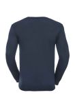 Russell Collection Cotton Acrylic V Neck Sweater