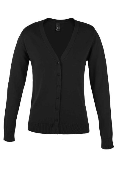 SOL'S Ladies Golden Cotton Acrylic V Neck Cardigan