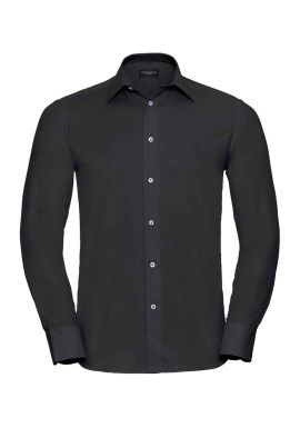 Russell Collection Long Sleeve Tailored Oxford Shirt
