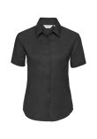 Russell Collection Ladies Short Sleeve Easy Care Oxford Shirt