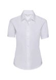 Russell Collection Ladies Short Sleeve Easy Care Oxford Shirt