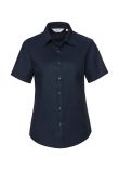 Russell Collection Ladies Short Sleeve Easy Care Oxford Shirt