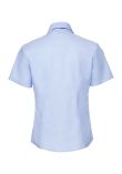 Russell Collection Ladies Short Sleeve Easy Care Oxford Shirt