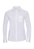 Russell Collection Ladies Long Sleeve Easy Care Poplin Shirt