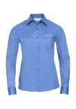 Russell Collection Ladies Long Sleeve Easy Care Poplin Shirt