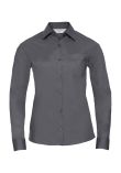 Russell Collection Ladies Long Sleeve Easy Care Poplin Shirt